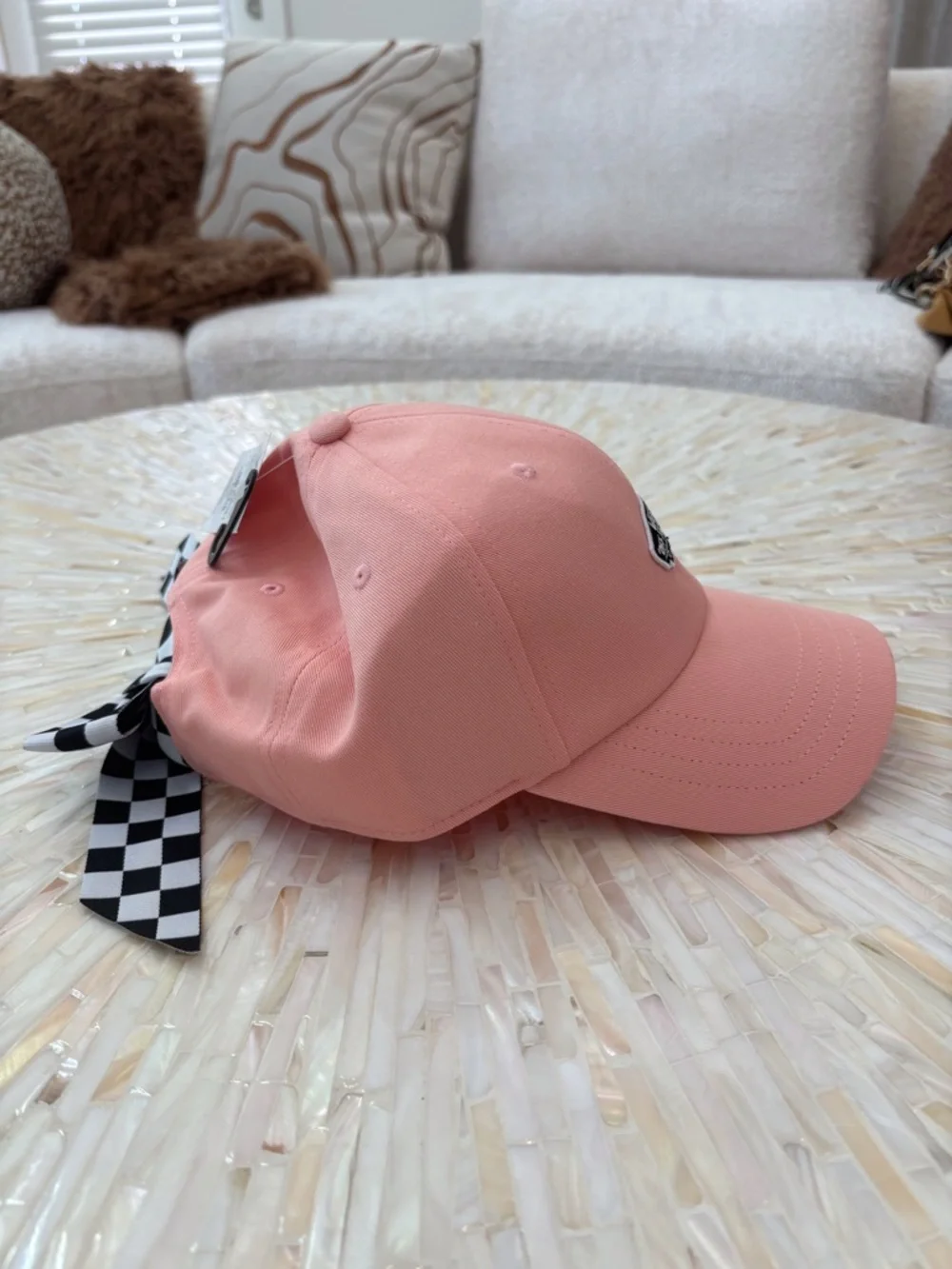 NWT Vans Pink Bow Back Hat Baseball Cap - Picture 2 of 6